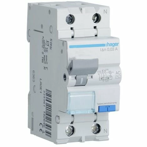 Bestpreis ⭐ Hager 1P+N 30MA 20A Magnetothermischer Fehlerstrom-Schutzschalter ADC820H ❤️ 1 Bestpreis ⭐ Hager 1P+N 30MA 20A Magnetothermischer Fehlerstrom-Schutzschalter ADC820H ❤️