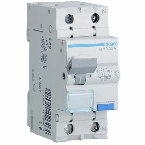 Rabatt 😉 Fehlerstrom-Schutzschalter Hager 1P+N 30MA 25A ADC825H ✨ 1 Rabatt 😉 Fehlerstrom-Schutzschalter Hager 1P+N 30MA 25A ADC825H ✨