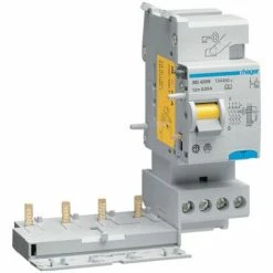 Bestpreis 👍 Hager-Differenzialsperre 4P 25A 30mA Klasse A 3 Module BD425N 🛒