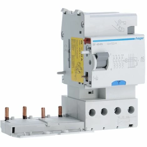 Schlussverkauf 👍 Hager-Differenzialsperre 4P 63A 300mA AC 3 Module BF464N 💯 1 Schlussverkauf 👍 Hager-Differenzialsperre 4P 63A 300mA AC 3 Module BF464N 💯