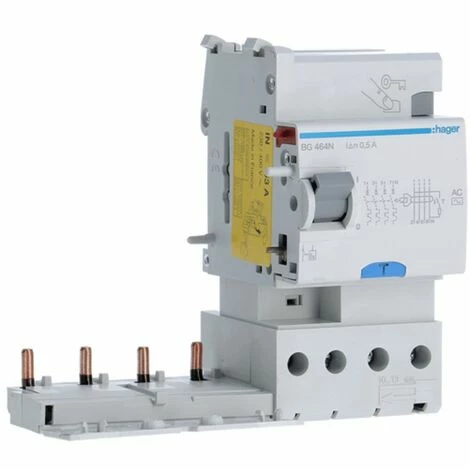 Neu ✨ Hager-Differenzialsperre 4P 63A 500mA AC 3 Module BG464N ⭐ 1 Neu ✨ Hager-Differenzialsperre 4P 63A 500mA AC 3 Module BG464N ⭐