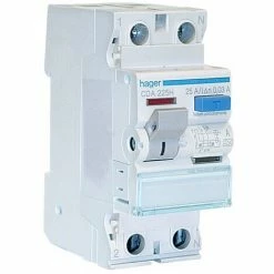 Blitzangebot 🔔 Hager Reiner Fehlerstrom-Schutzschalter 2P 25A 30MA A 2 Module CDA225H 😍