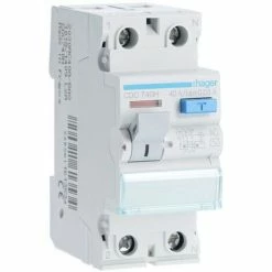 Blitzangebot 😍 Hager-Fehlerstrom-Schutzschalter 2P 40A 30MA AC 2 Module CDC740H 👏