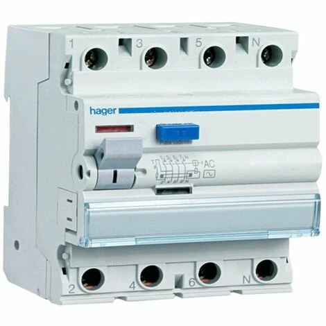 Neu ⭐ HAGER Fehlerstrom-Schutzschalter 4P 40A 300MA AC 4 Module CFC440H 🎁 1 Neu ⭐ HAGER Fehlerstrom-Schutzschalter 4P 40A 300MA AC 4 Module CFC440H 🎁