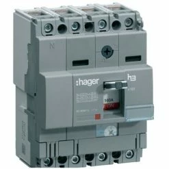 Bestes Angebot ❤️ Hager 4P 160A 25KA X160 Thermomagnetischer Schutzschalterkasten HHA161H 🛒