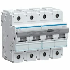 Blitzangebot 🧨 Leistungsschalter Hager 4P 80A 10KA C 6 Module HMF480 ⭐