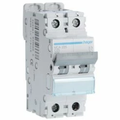 Rabatt ⌛ Leistungsschalter Hager 2P 6KA 25A C 2 Module MCA225 ❤️
