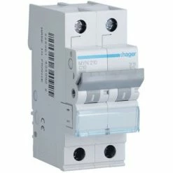 Neu 😉 Leistungsschalter Hager 2P 10A 4,5 KA C 2 ModuliMYN210 🌟