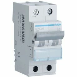 Großhandel 👏 Leistungsschalter Hager 2P 4,5 KA 16A C 2 ModuliMYN216 😍