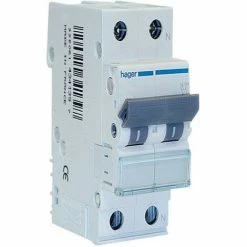 Rabatt 🛒 Leistungsschalter Hager 2P 40A 4,5 KA C 2 ModuliMYN240 🥰