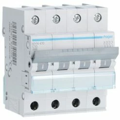 Beste Bewertungen von 🔔 Leistungsschalter 4P Hager 10A 4,5 KA C 4 Module MYN410 🔔