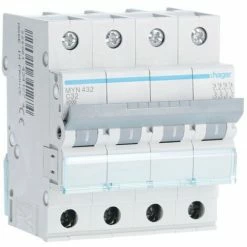 Beste Bewertungen von ⭐ Leistungsschalter 4P Hager 32A 4,5 KA C 4 Module MYN432 ⭐
