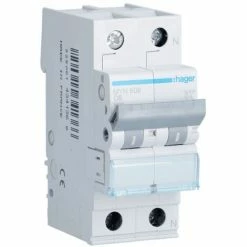 Beste Bewertungen von 💯 Leistungsschalter Hager 1P+N 6A 4,5 KA C 2 Module MYN506 🔔