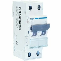 Großhandel ⌛ Leistungsschalter Hager 1P+N 20A 4,5 KA C 2 Module MYN520 ✔️