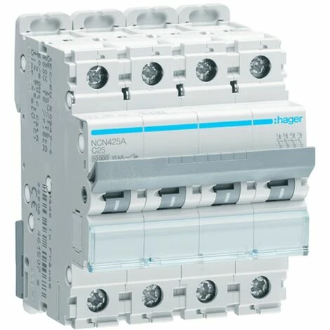 Top 10 🔔 Leistungsschalter 4P Hager 25A 10KA C 4 Module NCN425A ✨ 1 Top 10 🔔 Leistungsschalter 4P Hager 25A 10KA C 4 Module NCN425A ✨