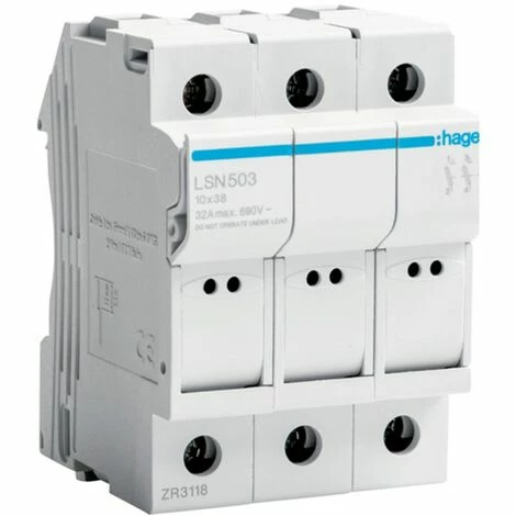 Bestpreis 😉 Hager Lasttrennschalter 32A 3P 400V L38 3 Module 10X38 LSN503 🔔 1 Bestpreis 😉 Hager Lasttrennschalter 32A 3P 400V L38 3 Module 10X38 LSN503 🔔