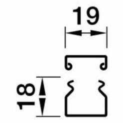 Bestpreis 🔔 2 Meter Hager Installationskanal Stahlblech, 18 X 19 X 2000 Mm, Verkehrsweiß Lackiert ✨