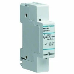Aktion ⭐ Hager Lastabwurfrelais 230V 6,7-39A 1A AC 1TE 3,1-5,7A/ansp 1Ö ED183 🎁
