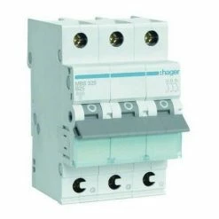 Bester Verkauf 🤩 Hager Leitungsschutzschalter AC B 25A 3p 415V 6kA 3TE 50Hz Zusatzeinrichtungen Möglich MBS325 ⭐