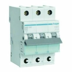 Schlussverkauf 🧨 Hager Leitungsschutzschalter AC B 32A 3p 415V 6kA 3TE 50Hz Zusatzeinrichtungen Möglich MBS332 🥰