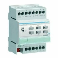 Auslauf 😉 Hager Heizungsaktor KNX REG 6Ausg 0,16A 24-230V Bussystem KNX Handschaltung TYM646R 😀