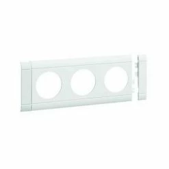 Rabatt 🔥 Hager Geräteblende GEB-K 3f 80mm Kst Rws Hfr Halogenfrei Kanalsteckdose 3fach GB080309010 🧨