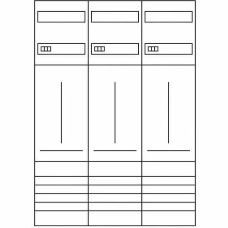 Brandneu 🧨 Hager Komplettfeld 3Z 1stö Univ.Z M.Verdr Mit Verdrahtung 1050x750mm 300mm ZL33X4 🤩 2 Brandneu 🧨 Hager Komplettfeld 3Z 1stö Univ.Z M.Verdr Mit Verdrahtung 1050x750mm 300mm ZL33X4 🤩 – Bild 2