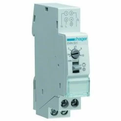 Angebote 🎉 Hager Treppenlichtzeitschalter REG Elektr 1TE 230VAC 3-/4-Leiter-Schaltung Nachschaltb EMN001 ⭐
