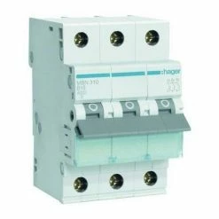 Rabatt 😀 Hager Leitungsschutzschalter AC B 10A 3p 415V 6kA 3TE 50Hz Zusatzeinrichtungen Möglich MBN310 👍