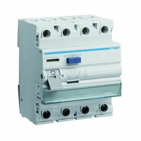 Neu 🎉 Hager FI-Schutzschalter A 4p 400V 40A 0,5A 4TE REG DIN-Schiene(REG) 1,5kA 0,25kA/stoß CGA440D 🛒 1 Neu 🎉 Hager FI-Schutzschalter A 4p 400V 40A 0,5A 4TE REG DIN-Schiene(REG) 1,5kA 0,25kA/stoß CGA440D 🛒