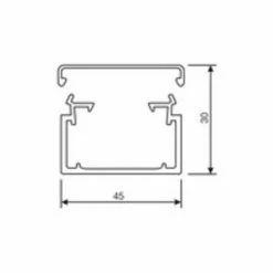 Besorgen 🔥 2 Meter Hager Installationskanal PVC LF, 30 X 45 X 2.000 Mm, Verkehrsweiß 🔔