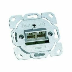 Billig ❤️ Hager Anschlussdose Cat6 UP 2xRJ45 Kanaleinb Bodentank/Unterflur LSA Designfähig G3140 🌟