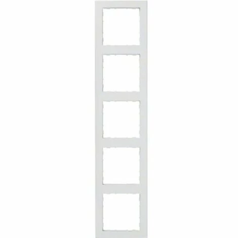 HAGER kallysto.pur 5-fach Rahmen brillantweiß Am billigsten 💯 HAGER Kallysto.pur 5-fach Rahmen Brillantweiß 👏 -HAGER SHOP 37112562 1