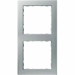 Bestpreis 🎁 HAGER Kallysto.pur 2-fach Rahmen Silber Thermoplast ✨