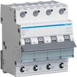 Neu ✔️ Hager LS-SCHALTER 3P+N 16A-B6KA 4PLE (MBS616 QUICK CONNECT) 😍