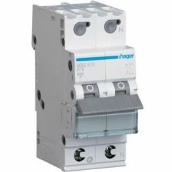 Großhandel 😀 Hager LS-SCHALTER 1P+N 10A-B6KA 2PLE (MBS510 QUICK CONNECT) ⌛