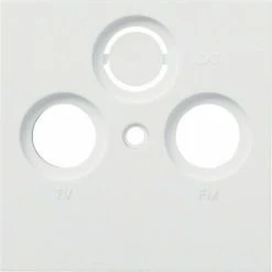 Besorgen ⭐ HAGER Kallysto Abdeckung Für Sat/Antennendose 3-Loch Brillantweiß 🧨