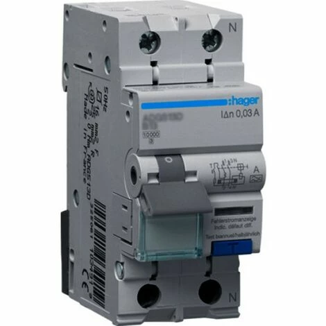 Hager FI/LS 1P+N 10KA C-13A 30MA A-G (ADG563D) Bestes Angebot ❤️ Hager FI/LS 1P+N 10KA C-13A 30MA A-G (ADG563D) 🌟 -HAGER SHOP 37117469 1