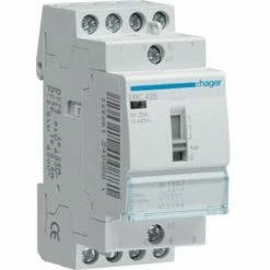 Coupon 😉 HAGER Installationsschütz 25A 4S 230VAC Mit Handschaltung, 😉