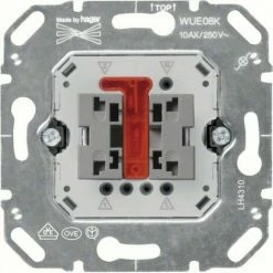 Blitzangebot ❤️ HAGER Kallysto Wippschalter Einsatz Kontroll Wechsel Mit N-Klemme 😉