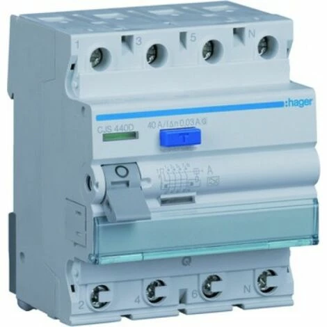 Brandneu ✨ Hager FI-SCHALTER 4P 40A 30MA G/A-VS (CJS440D) 💯 1 Brandneu ✨ Hager FI-SCHALTER 4P 40A 30MA G/A-VS (CJS440D) 💯