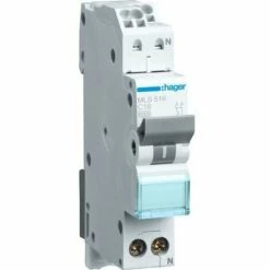 Budget ❤️ Hager LS-SCHALTER 1P+N 16A-C 6KA1PLE (MLS516 QUICK CONNECT) ⭐