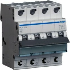 Rabatt 😍 Hager LS-SCHALTER 3P+N 13A-C6KA 4PLE (MCS613 QUICK CONNECT) ⭐