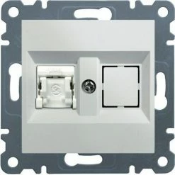 Brandneu 😍 HAGER Lumina | Einzelbuchse RJ45 Kategorie 5E UTP Polarweiß WL2110 🧨