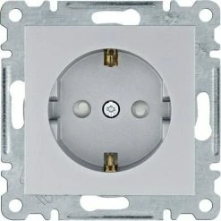 Budget 🌟 HAGER Lumina | Sockel 2P + TT Silber WL1062 🛒