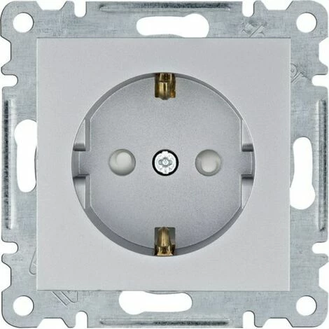 Budget 🌟 HAGER Lumina | Sockel 2P + TT Silber WL1062 🛒 1 Budget 🌟 HAGER Lumina | Sockel 2P + TT Silber WL1062 🛒