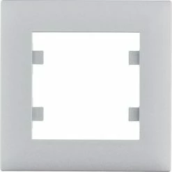 Bestpreis 🥰 HAGER Lumina Intensiv | Rahmen 1 Element Silber WL5512 🔔