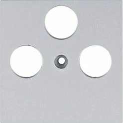 Brandneu 👏 HAGER Lumina | Abdeckung R/TV/SAT Televes Lumina Silber WL6322 👍