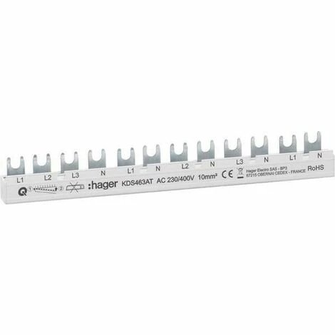 Coupon ⭐ Hager Phasenschiene 12 Module KDS463AT 💯 1 Coupon ⭐ Hager Phasenschiene 12 Module KDS463AT 💯