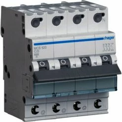 Blitzangebot 🥰 Hager LS-SCHALTER 3P+N 20A-C6KA 4PLE (MCS620 QUICK CONNECT) 😀